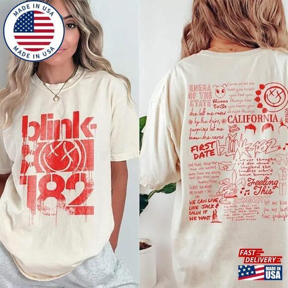 Kaity K Other - Blink 182 The World Tour Shirt Rock N Roll T-Shirt 2 Sided